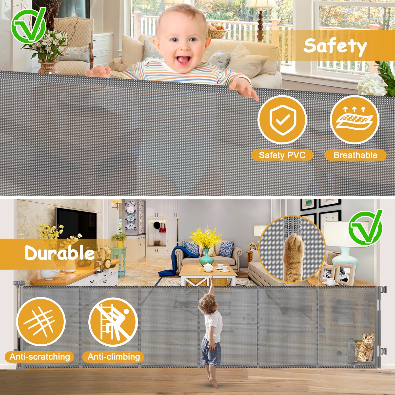 Sair pet suitable for indoor and outdoor spaces like living rooms and decks.