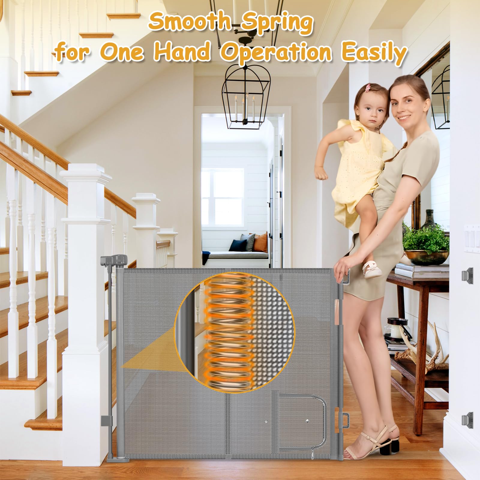 Sair Pet one-hand operation for quick gate deployment.