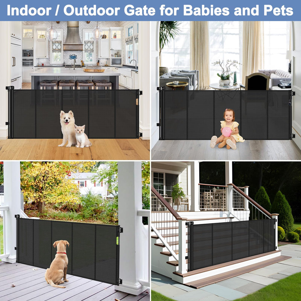 Sair Pet one-handed operation makes opening easy for adults holding a child.