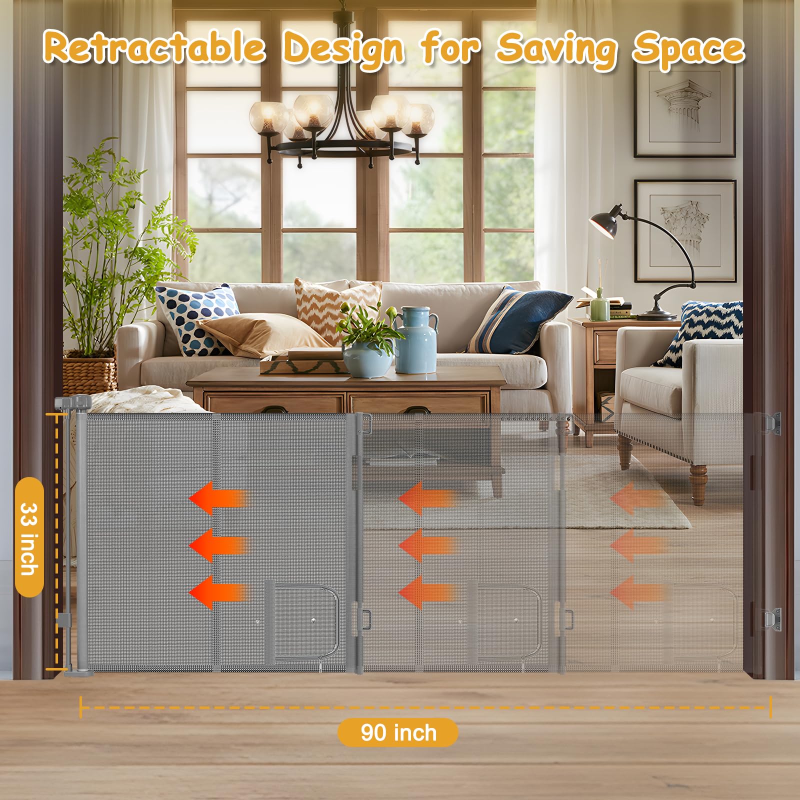 Sair Pet reinforced bars detail ensures the mesh stays flat and secure