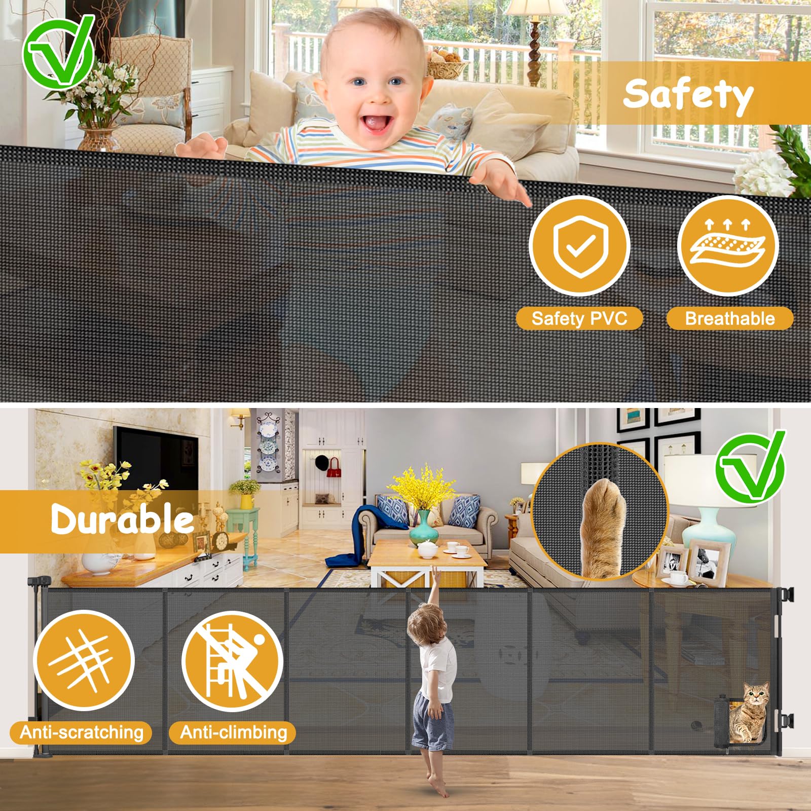Sair pet space-saving retractable design fits tight spaces.