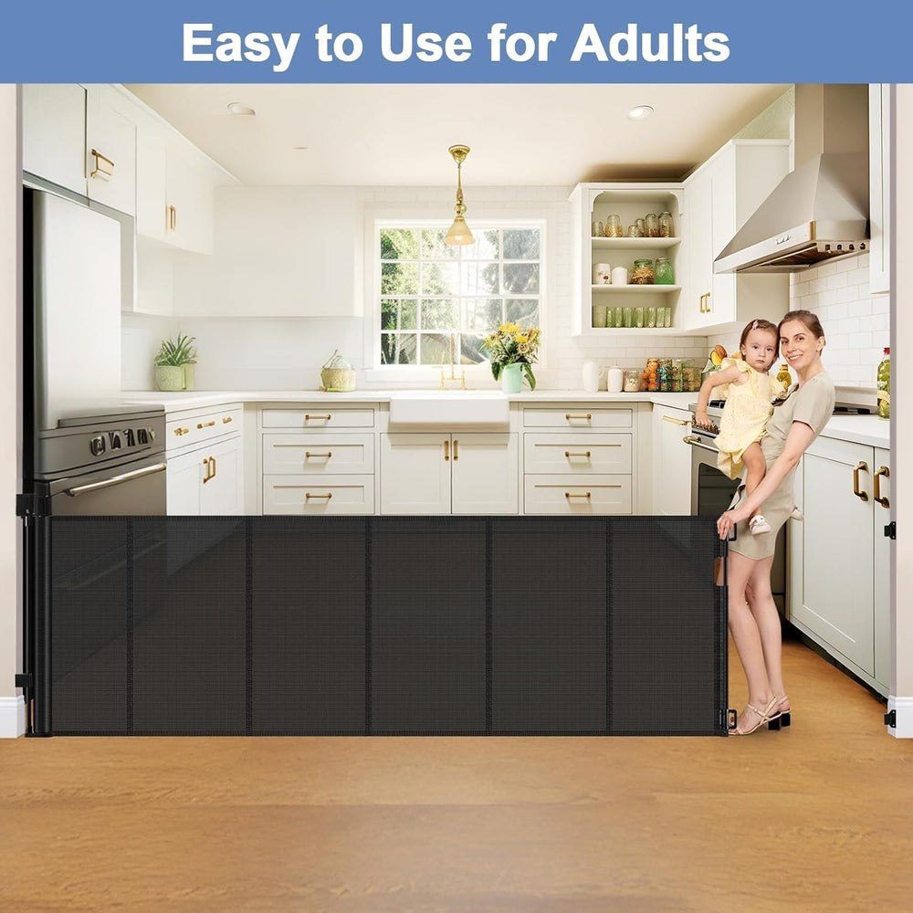 Sair pet wide-openings coverage suitable for kitchens and doorways.