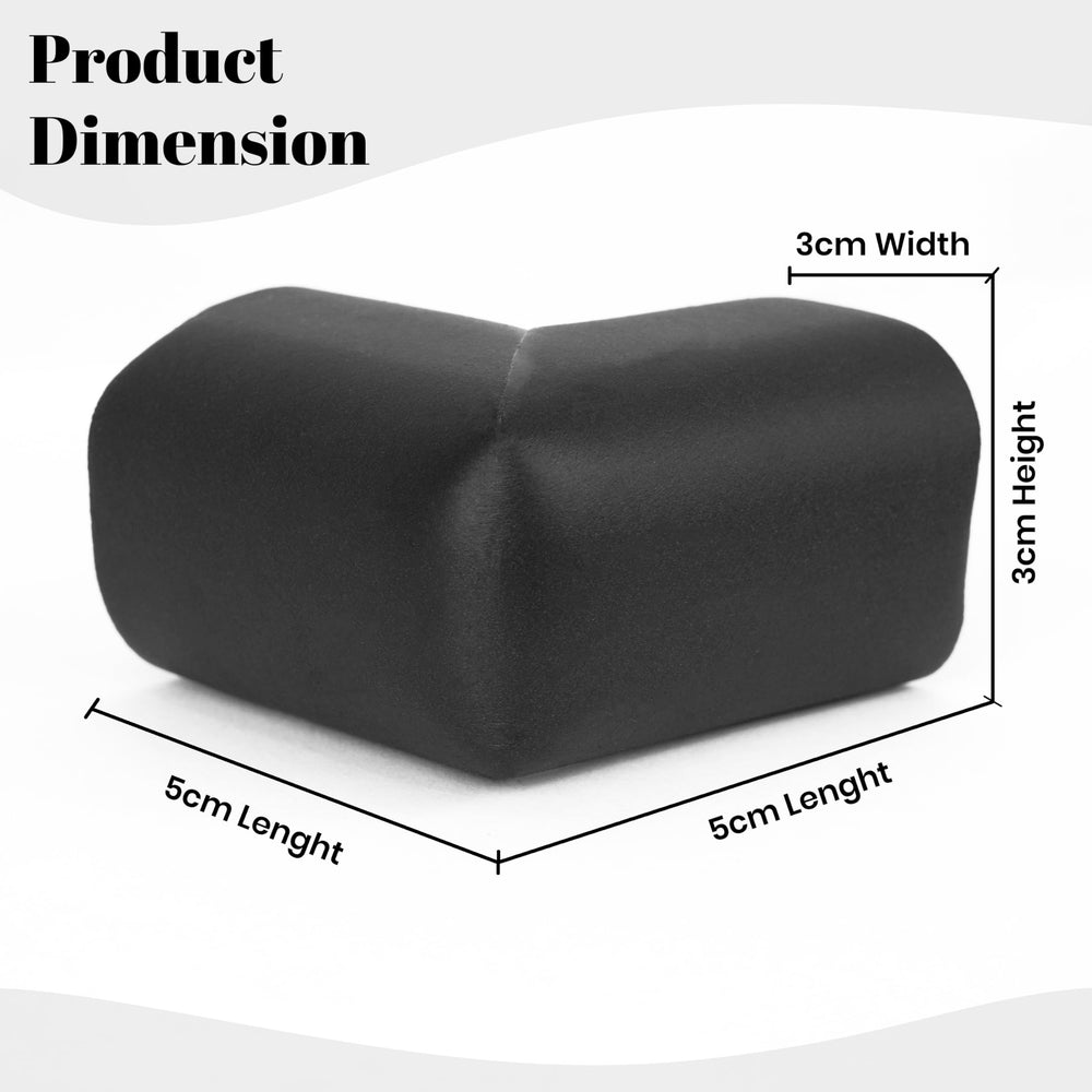 SaiTech IT heavy-duty soft rubber foam corner guards shield furniture edges.