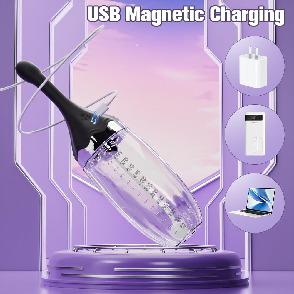 SAITONG Anal Douche 20oz capacity supports longer sessions and easy filling.