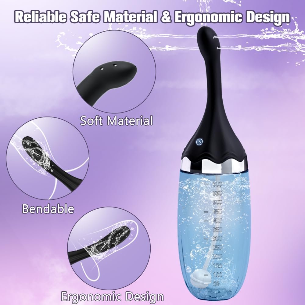 SAITONG Anal Douche anti-backflow valves help minimize backflow risk.