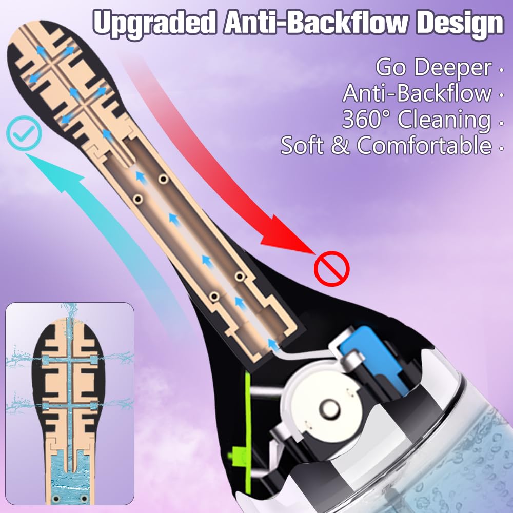 SAITONG Anal Douche with five spouts delivers even, thorough coverage.