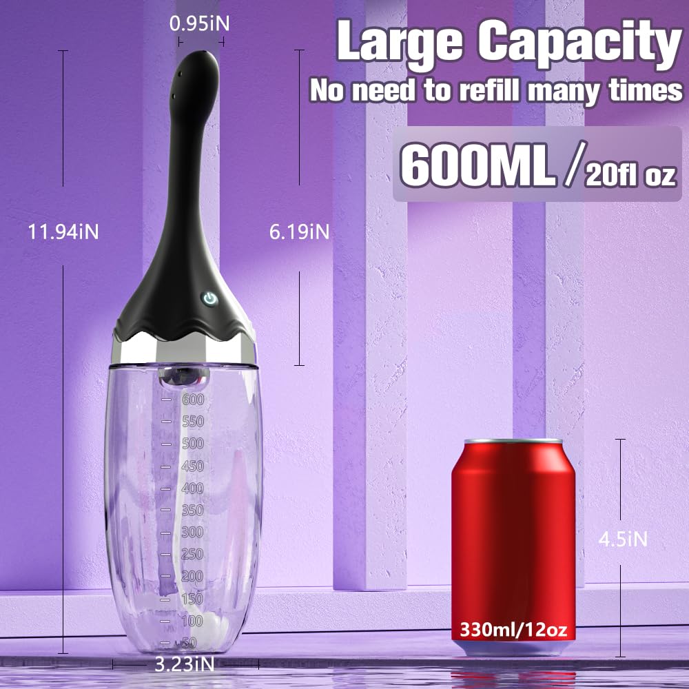 SAITONG Anal Douche silicone nozzle is soft, body-safe, and gentle.