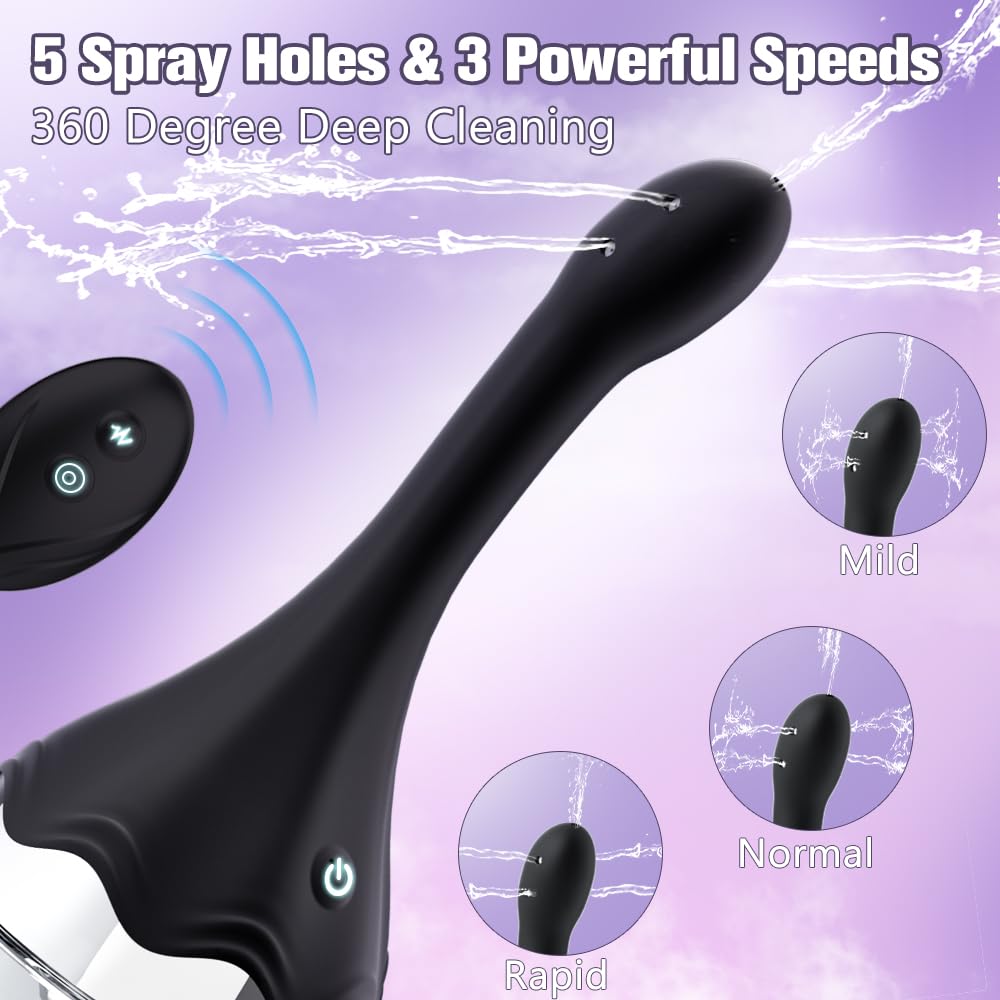 SAITONG Anal Douche offers three speeds for customizable cleansing sessions.