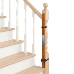 Salcod banister gate mounting kit for round and square banisters provides secure, damage-free installation.