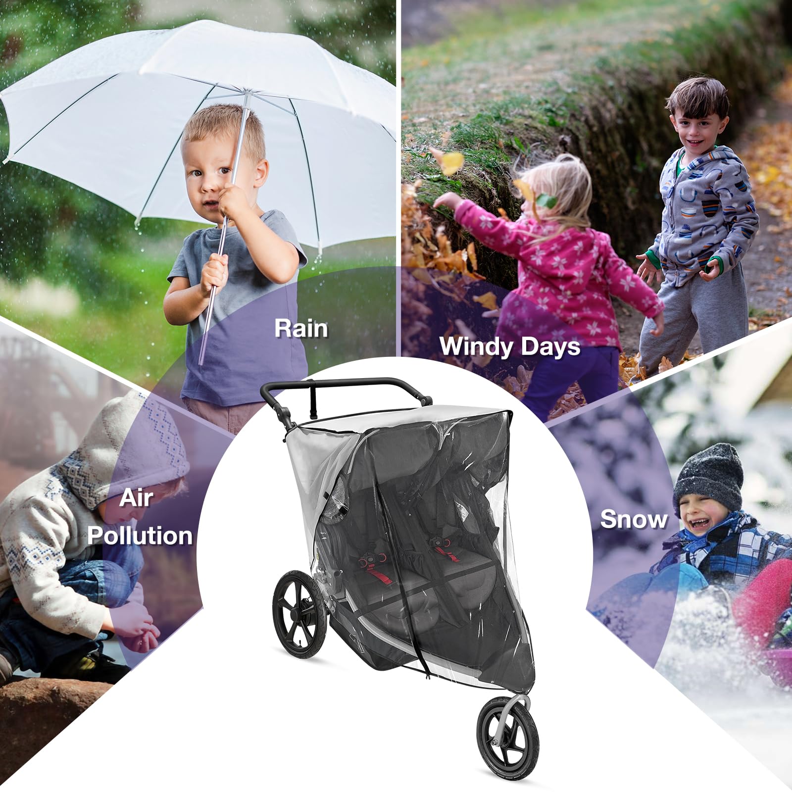 Package includes one Salcod rain cover with 90-day warranty