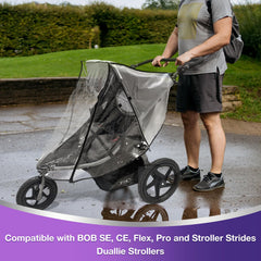 Salcod waterproof transparent cover keeps baby dry while allowing monitoring