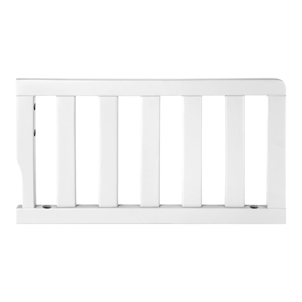 Salcod Toddler Guardrail attached to a Dream On Me crib for secure transition.
