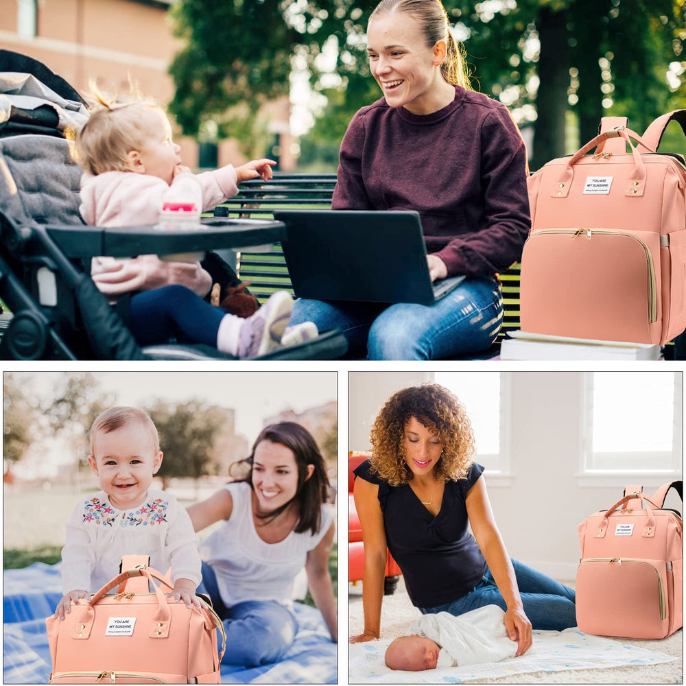 SALIFA diaper bag easy-clean pad stays fresh with removable, machine-washable cover.