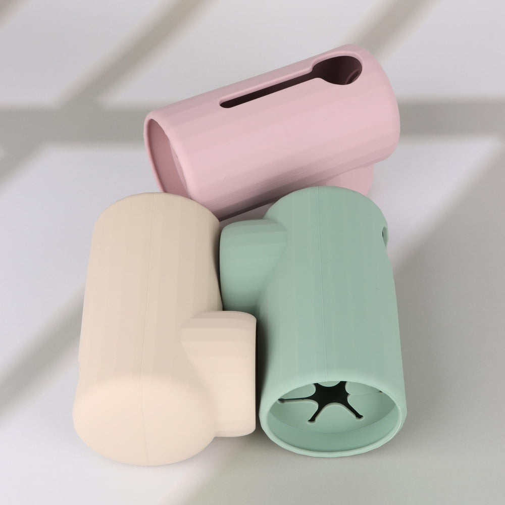 Sallurna spout cover bright Cambridge Blue enhances bath time