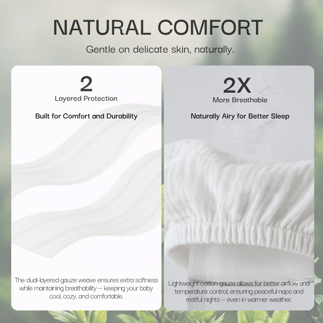 Salt Earth 100% organic cotton muslin feels breathable