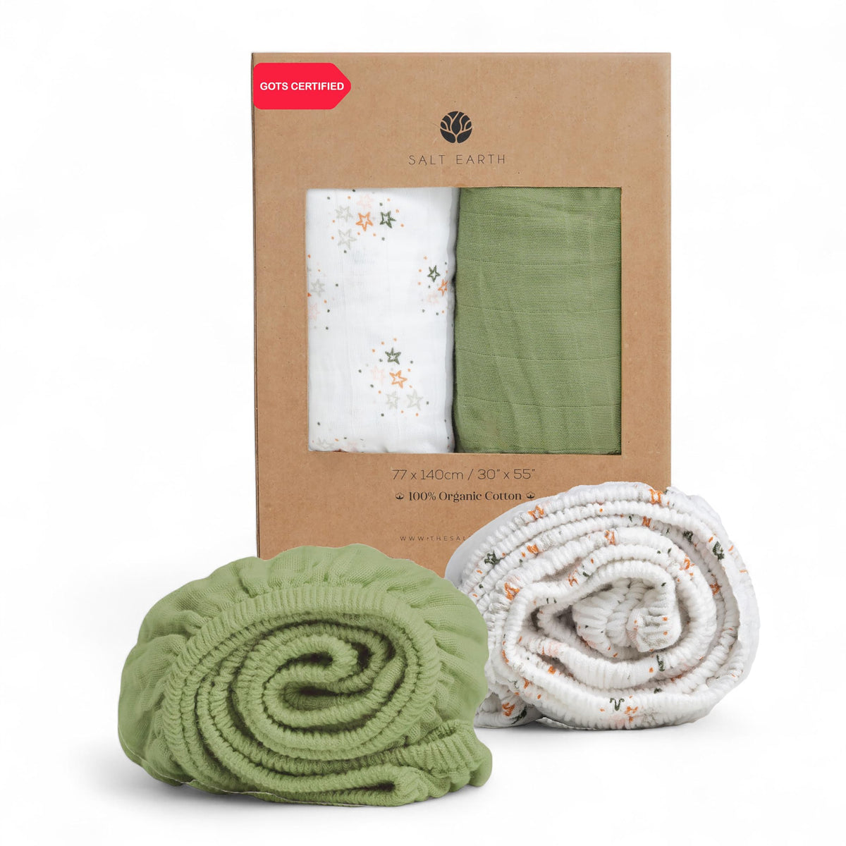 Salt Earth muslin crib sheet soft texture for gentle sleep