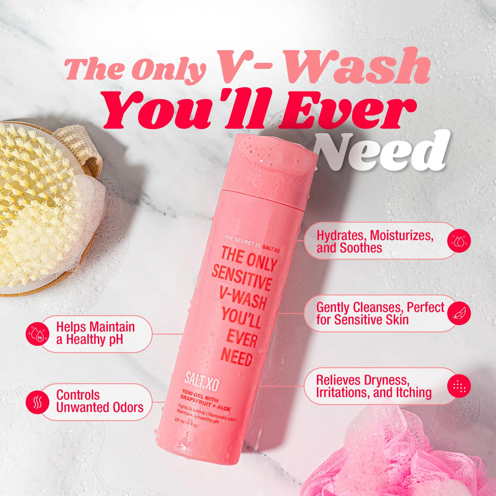 Salt.XO aloe and grapefruit ingredients for sensitive care.