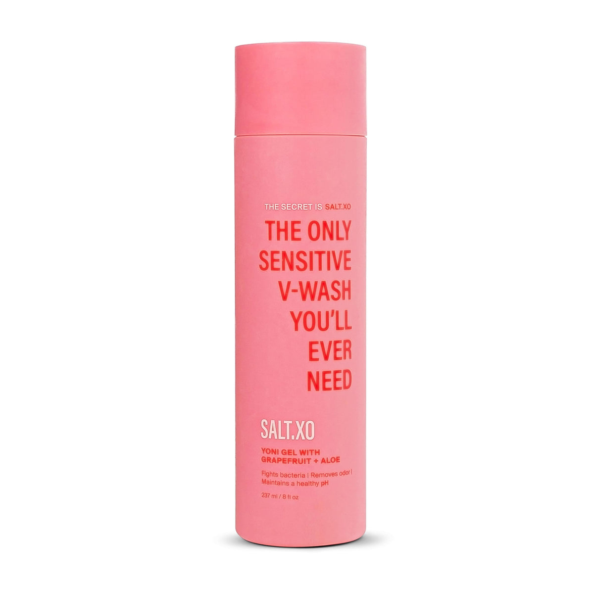 Salt.XO Grapefruit Sensitive Yoni Gel Wash bottle for gentle daily cleansing.