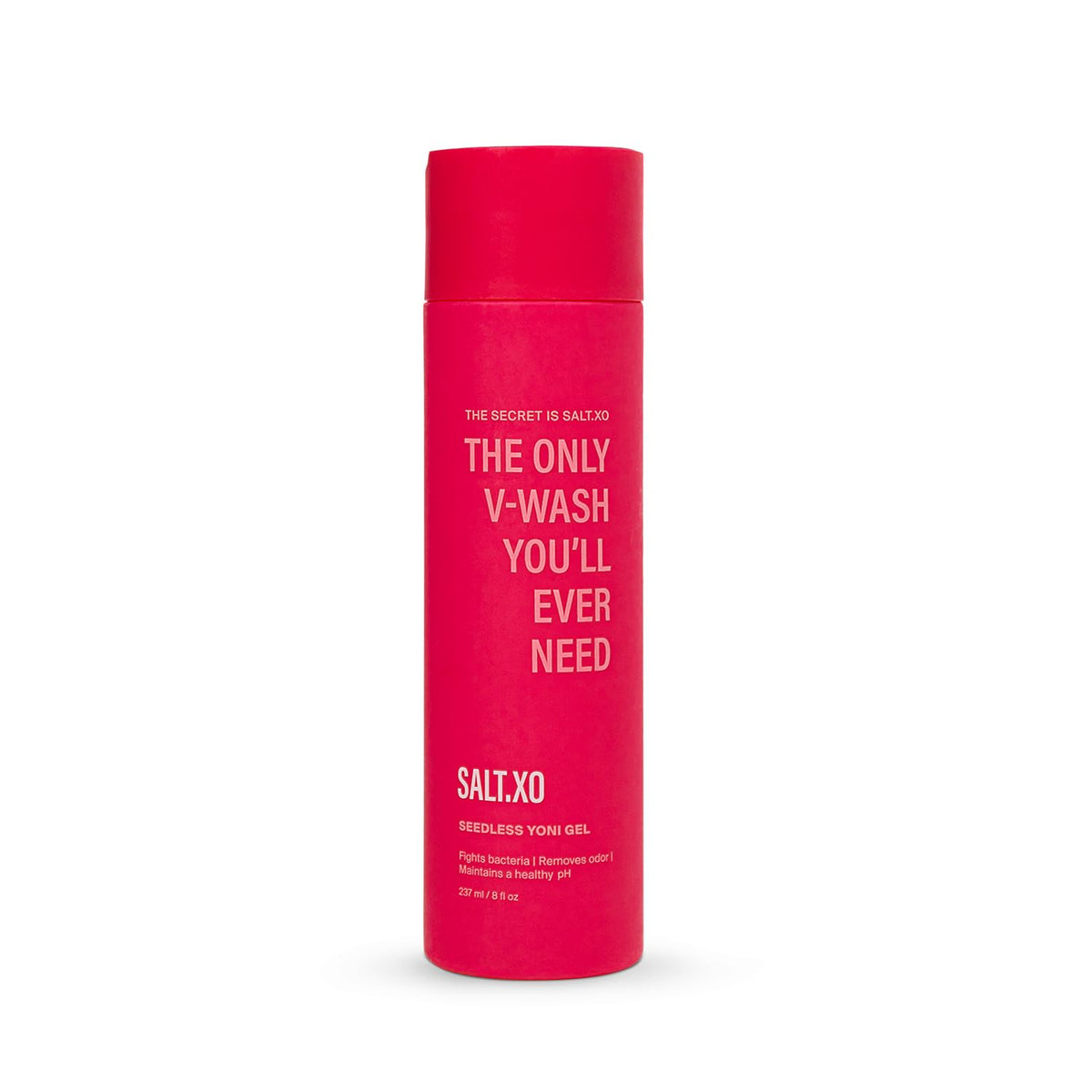 Salt.xo Seedless Yoni Gel Wash bottle for a refreshing, pH-balanced cleanse.