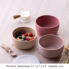 SAMiGO clear lid snugly fits the bowl to keep leftovers fresh.