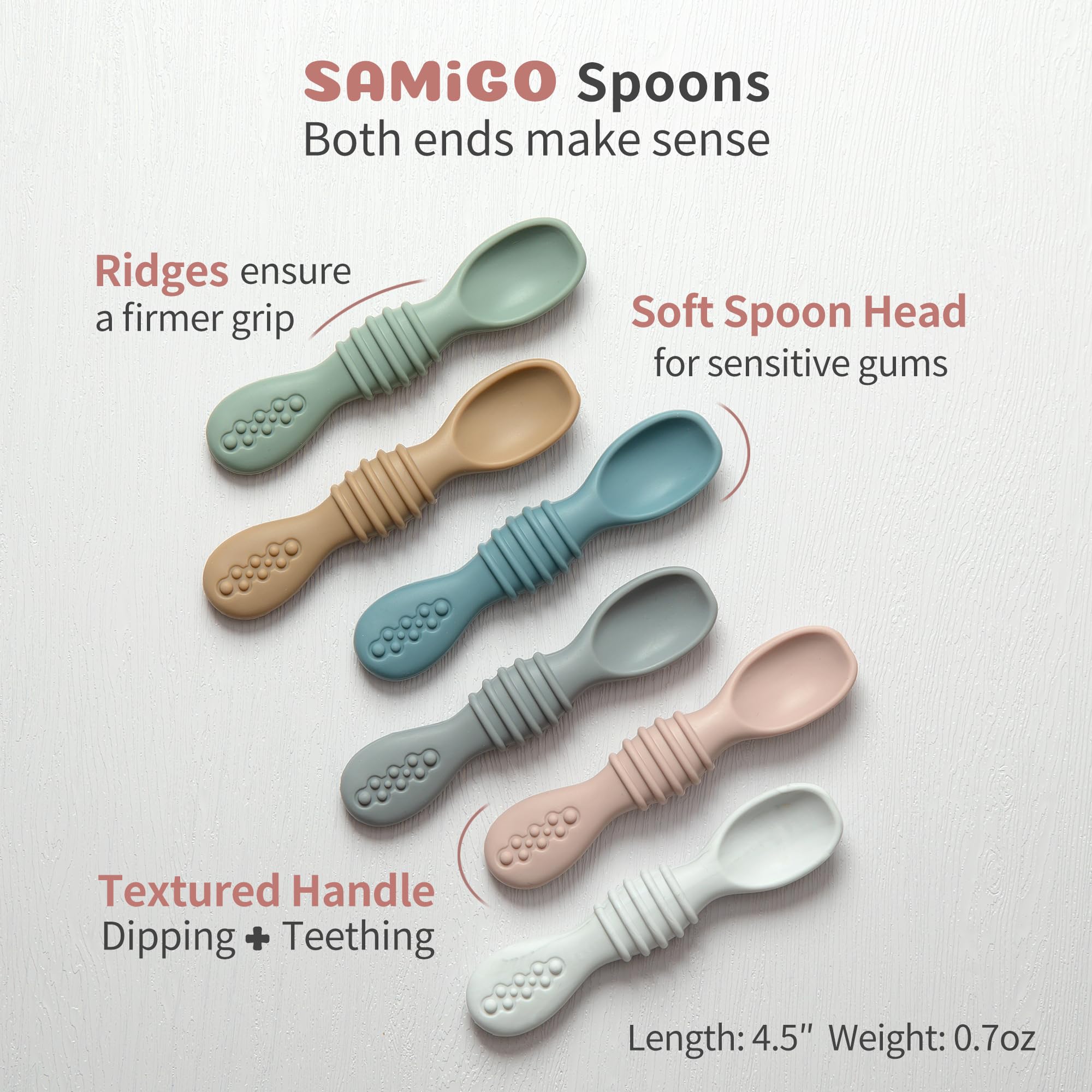 SAMiGO silicone material is BPA-free and easy to clean