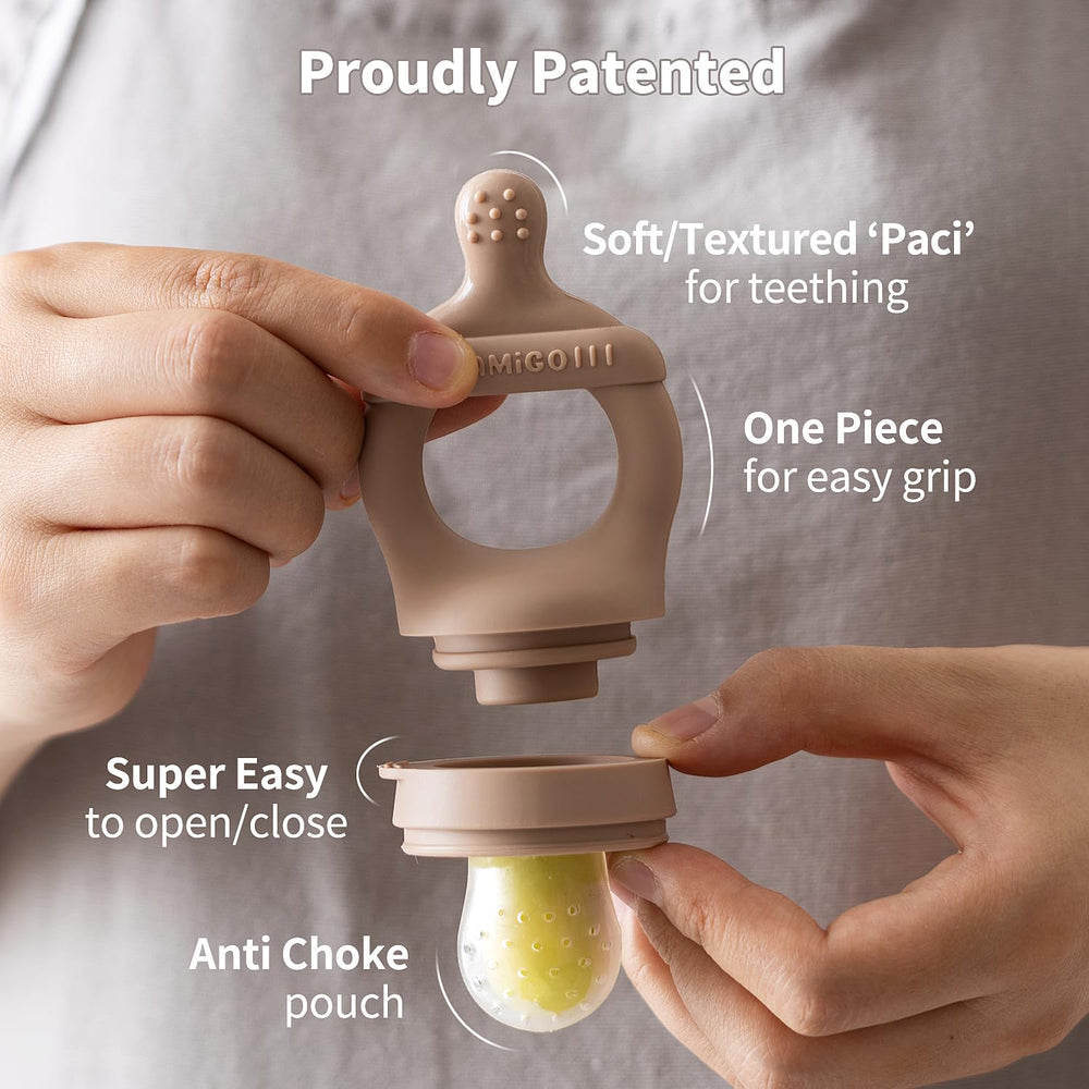 SAMiGO popsicle mold tray shows perfectly portioned frozen treats for babies.