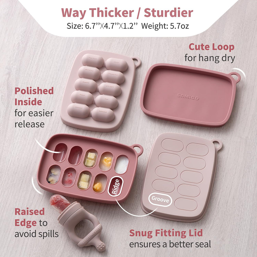 SAMiGO premium silicone is BPA-free and durable for little hands