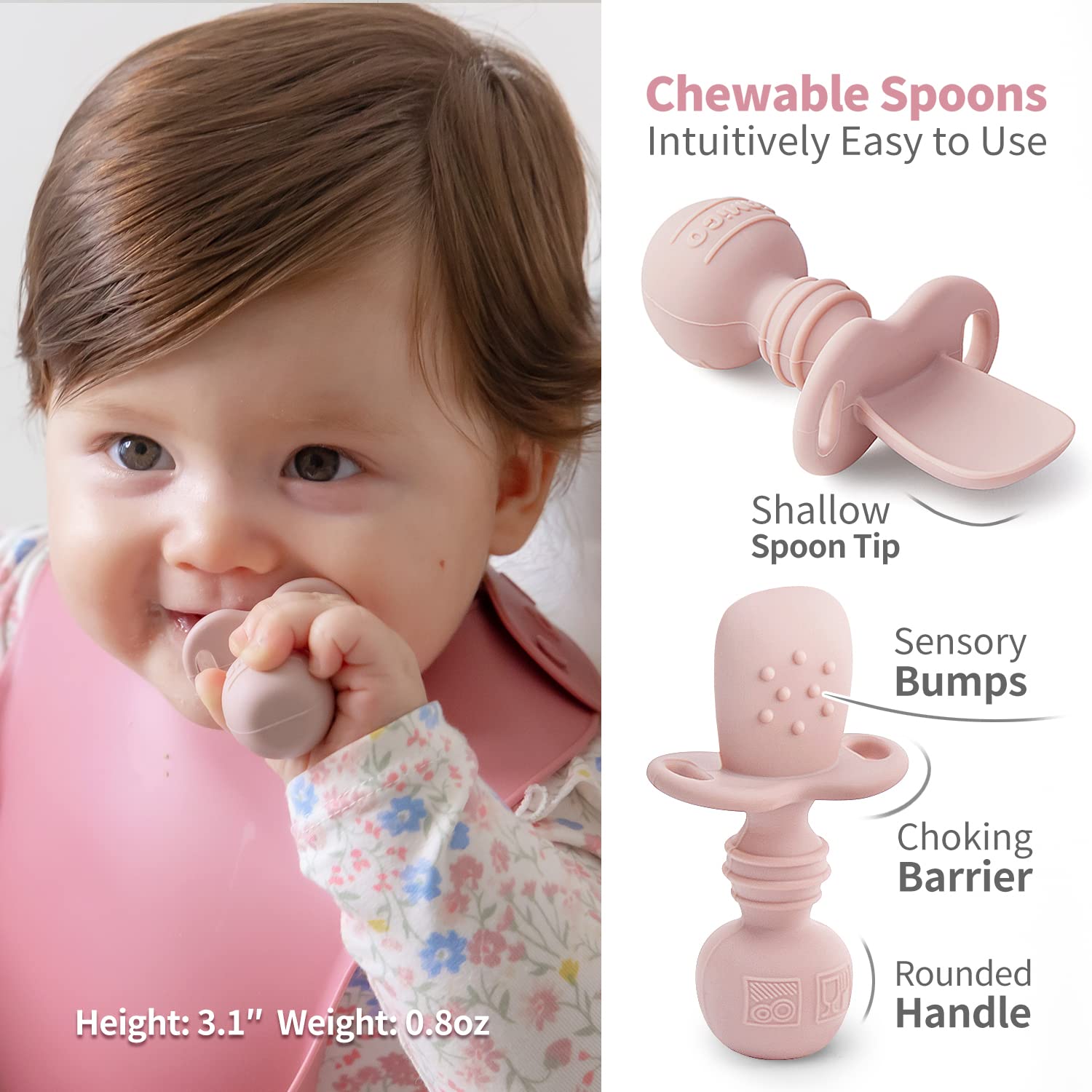SAMiGO drinking cup helps babies practice open cups with portion control.