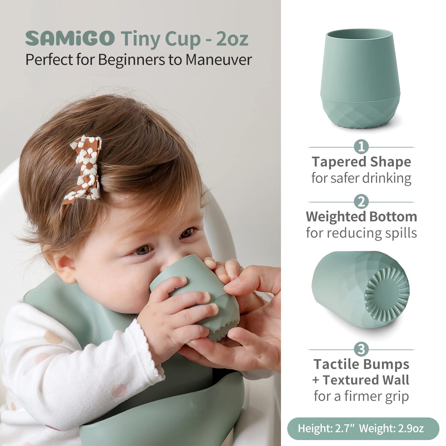 SAMiGO chewable spoons with textured handles for teething and easy grasp