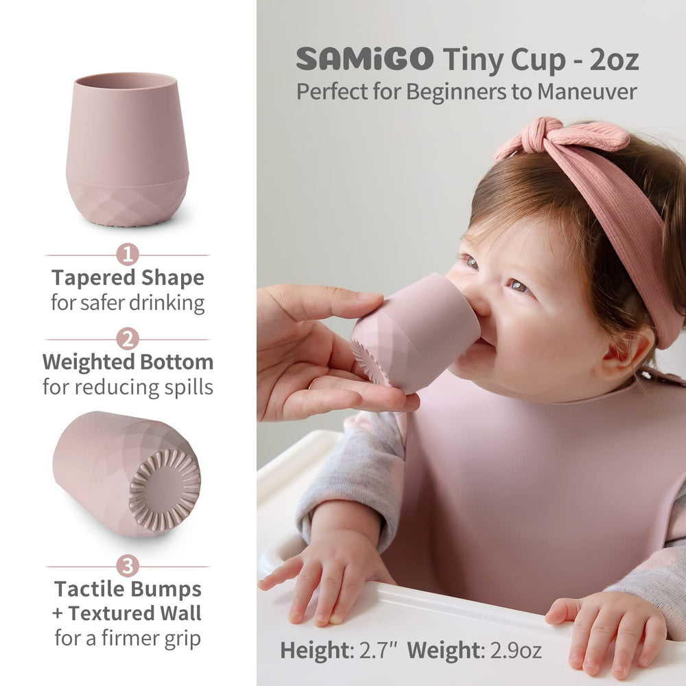 SAMiGO chewable spoons with textured handle for little explorers.