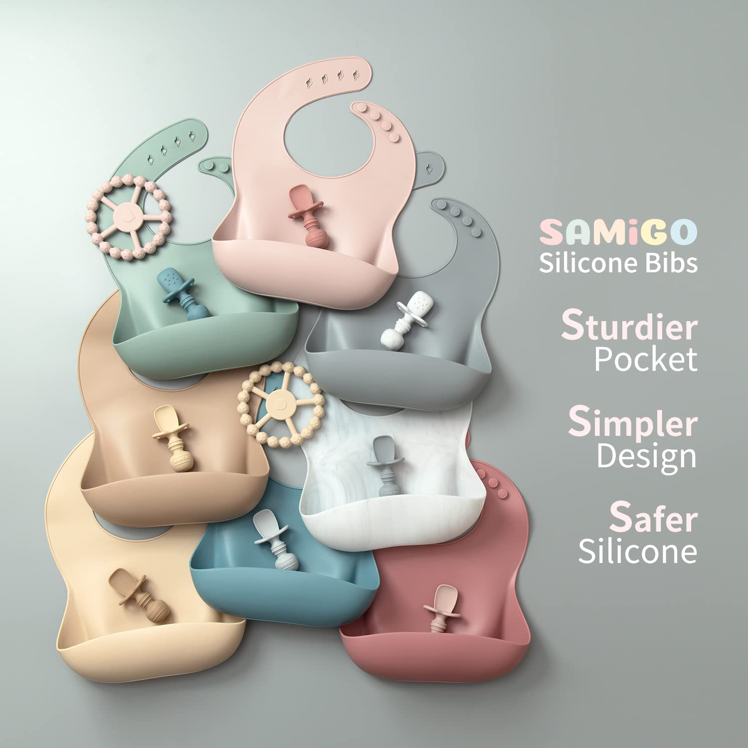 SAMiGO divided plate helps portioning during baby led weaning meals