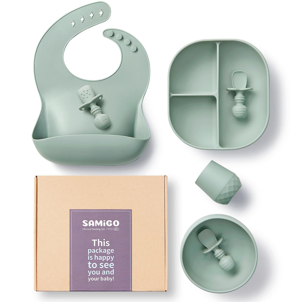 SAMiGO suction plate keeps meals steady for easy self-feeding