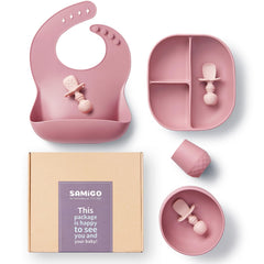 SAMiGO suction plate demonstrates firm grip for tidier meals.