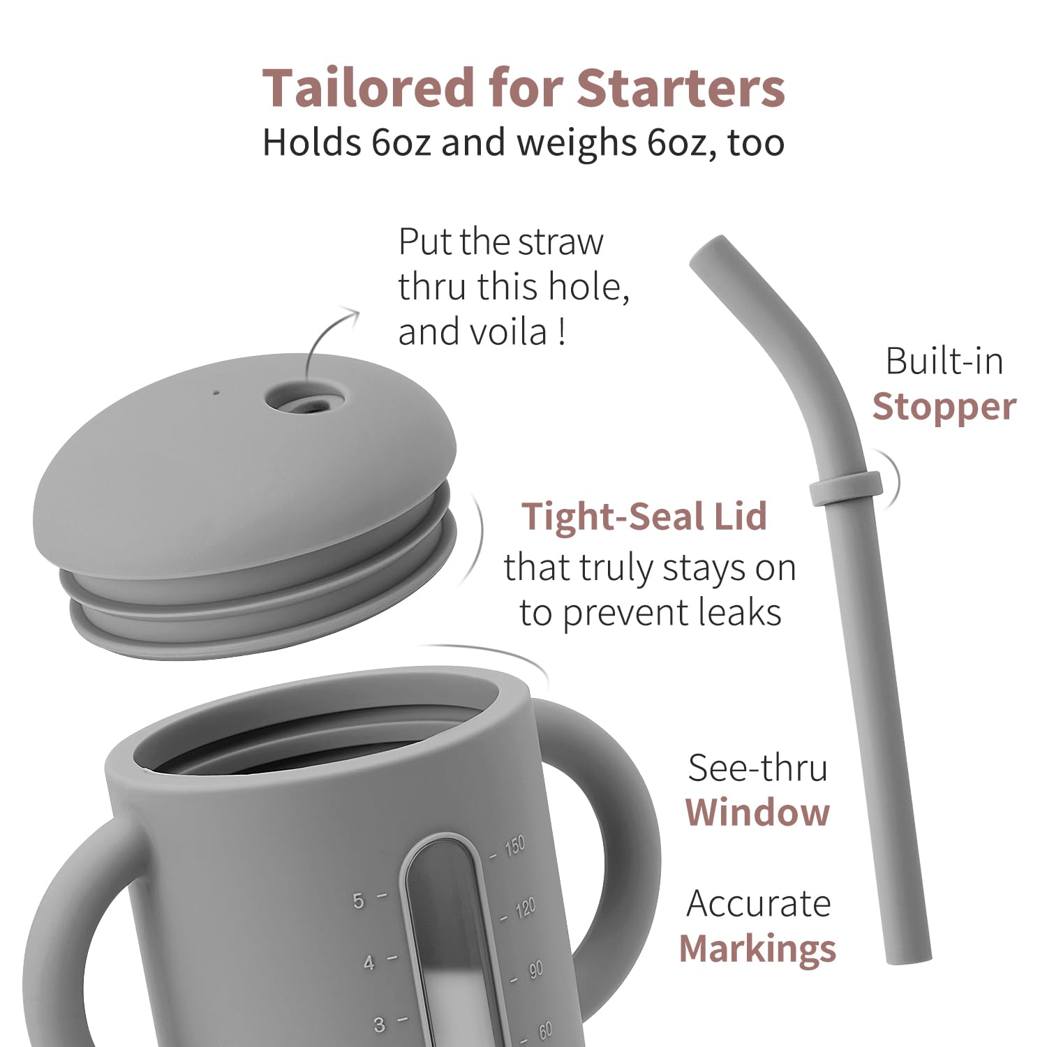 SAMiGO silicone sippy cup dishwasher and microwave safe for easy cleanup
