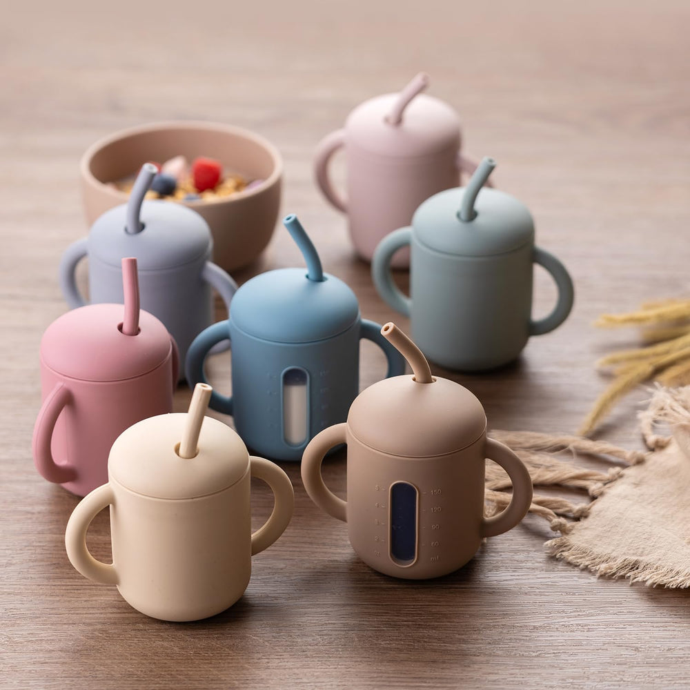 SAMiGO transition-ready sippy cup aiding gentle progression to regular cups