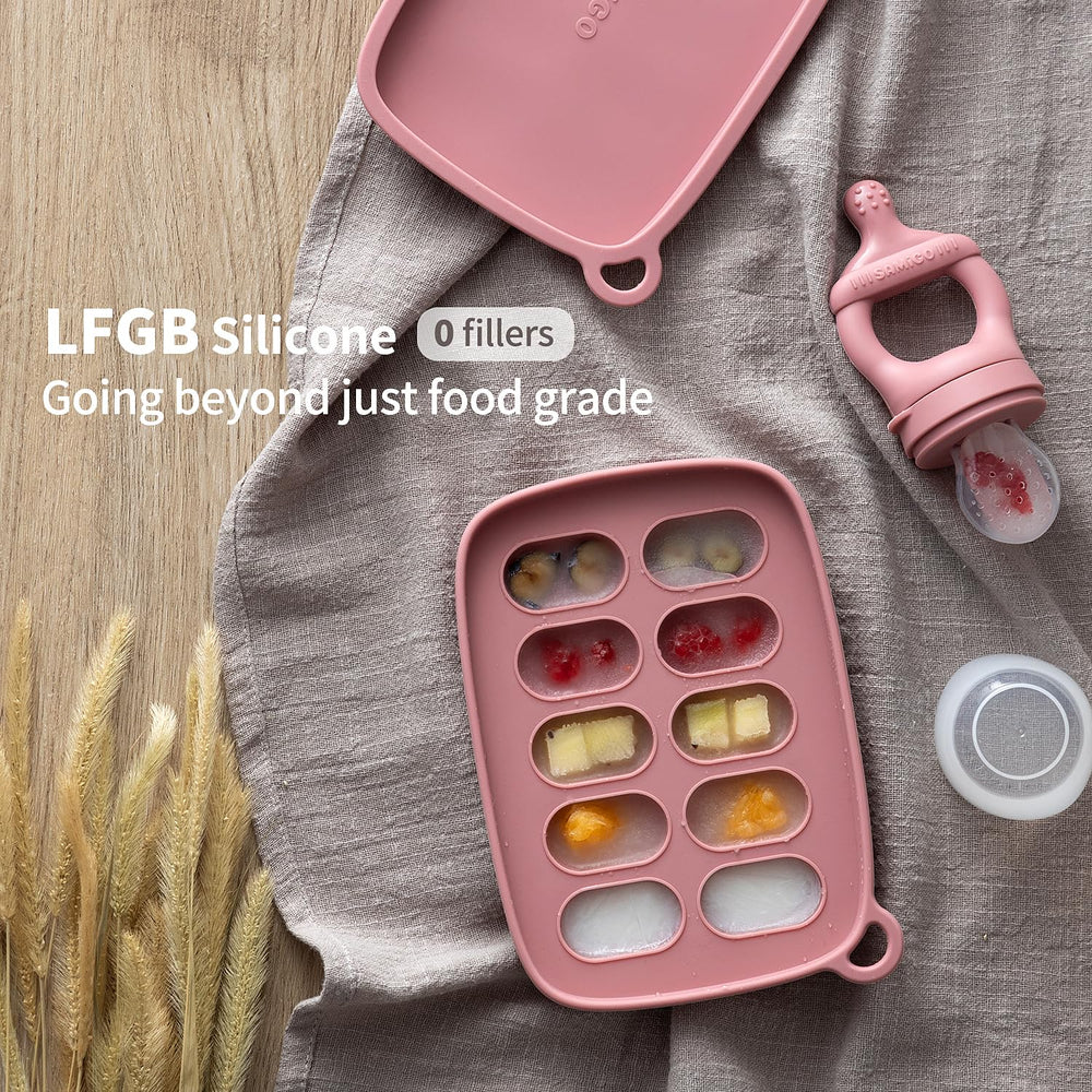 SAMiGO silicone teether promotes soothing gums during teething sessions