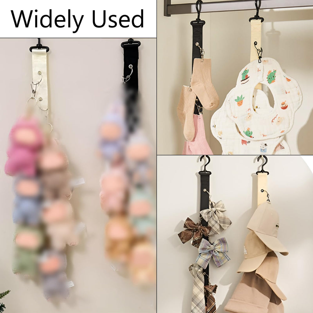 SAMIQU plush doll organizer holds up to eight 17cm dolls for ample display.