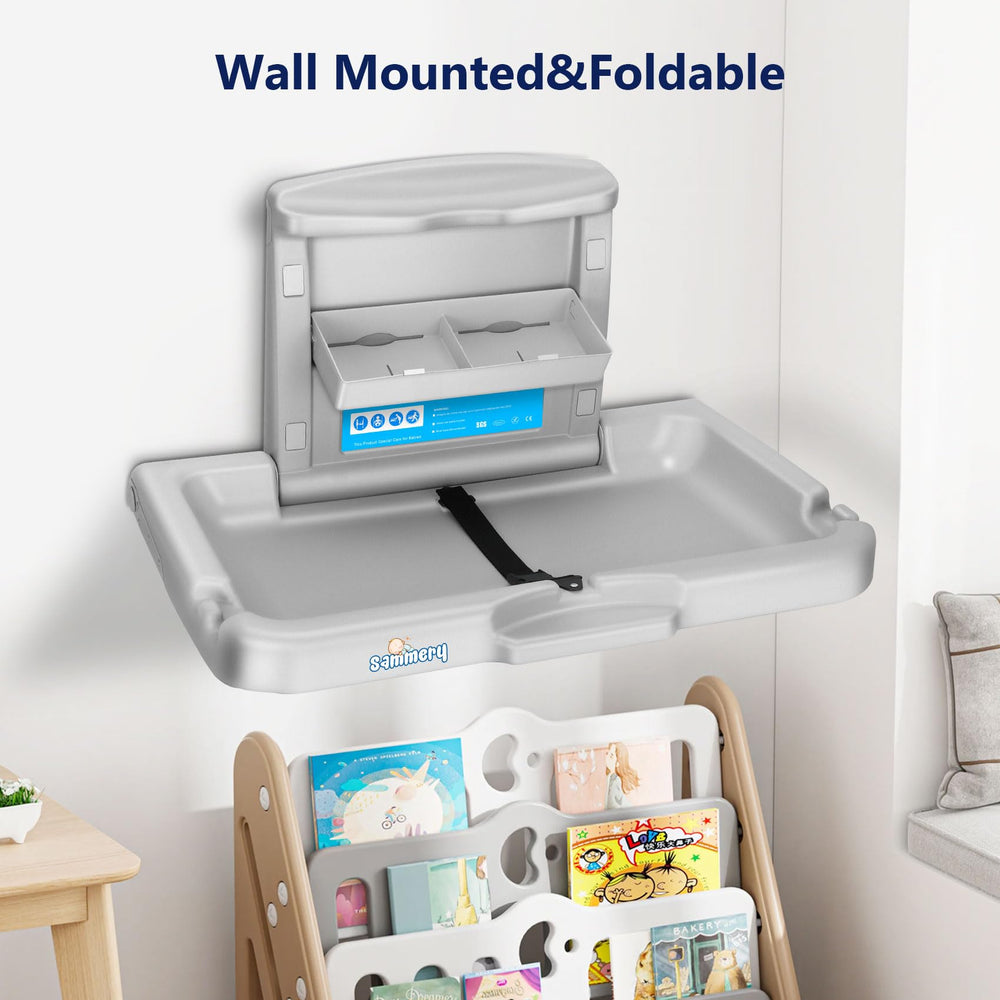 Sammery enterprise-grade changing station ideal for commercial bathrooms and facilities.