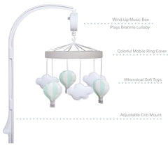 Sammy & Lou mobile easily attaches to standard cribs for quick setup.