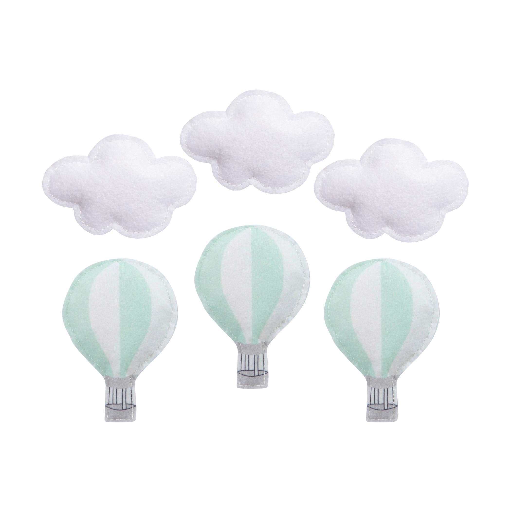 Sammy & Lou white ribbons add a chic nursery accent.