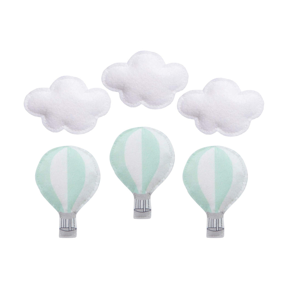 Sammy & Lou white ribbons add a chic nursery accent.