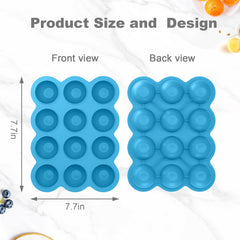 Samuelworld freezer tray with 12 portions blue for organized prep