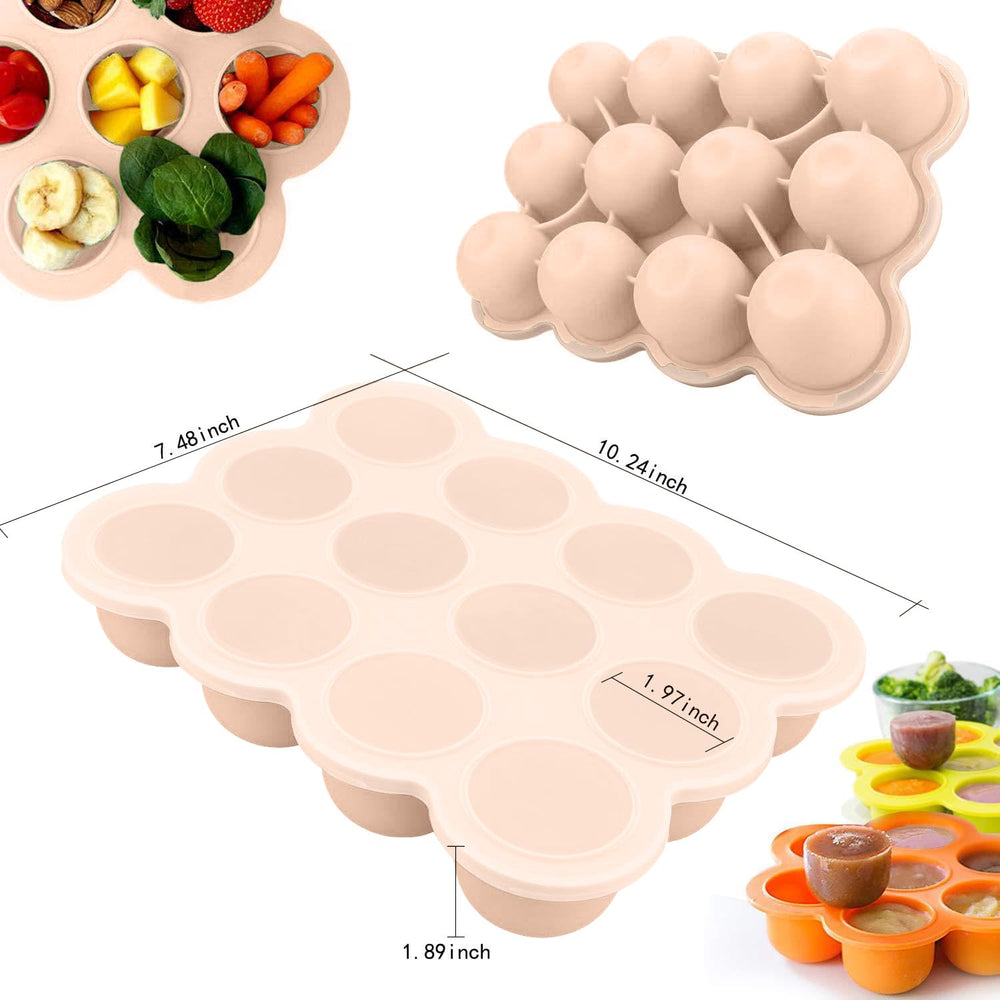 Samuelworld stacked freezer trays help organize portions and save freezer space