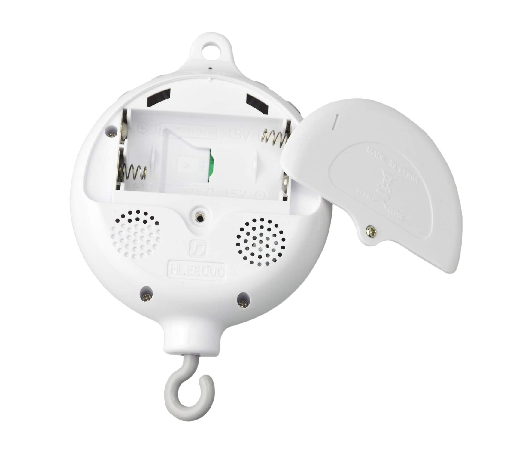 SAMYO battery-powered mobile keeps baby entertained without cords.