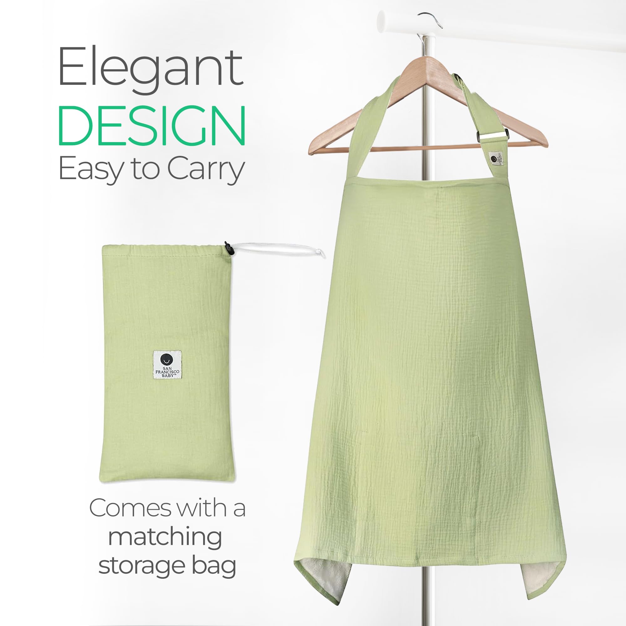 San Francisco Baby cover with 360° coverage for private on-the-go nursing.