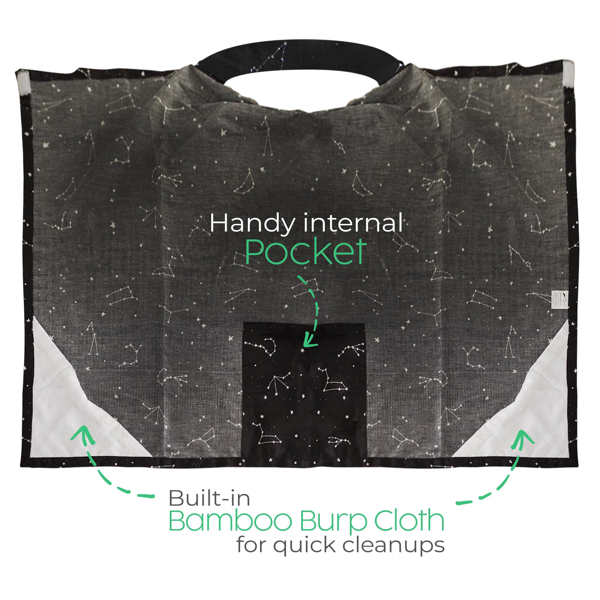 San Francisco Baby nursing cover with 360-degree coverage for discreet feeding.