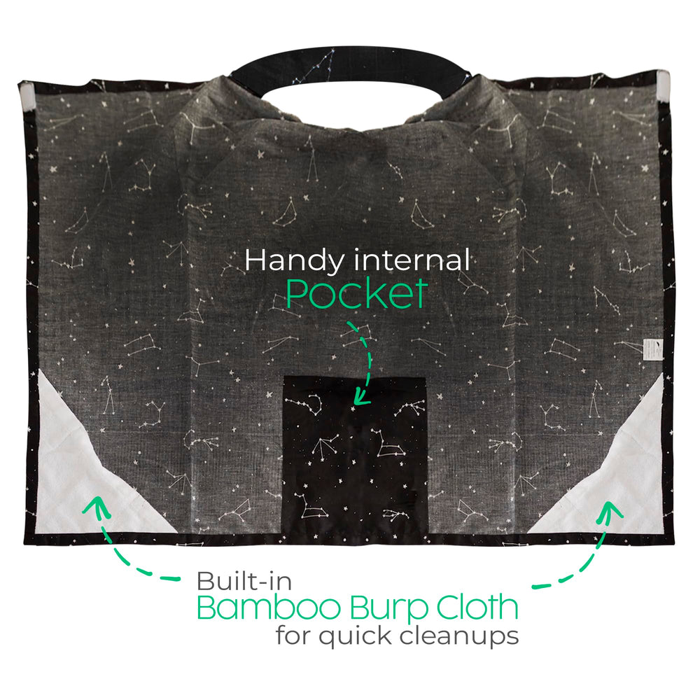 San Francisco Baby nursing cover with 360-degree coverage for discreet feeding.
