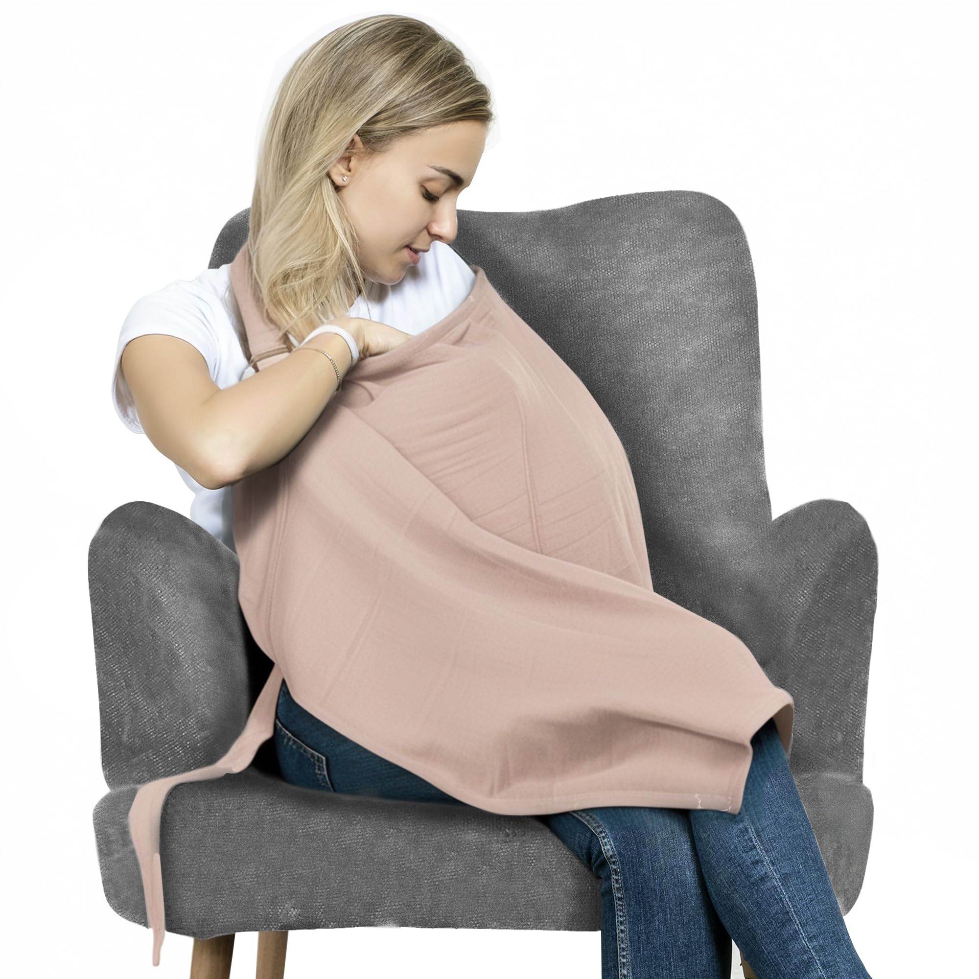 San Francisco Baby nursing cover made of breathable cotton for comfortable feeding privacy.