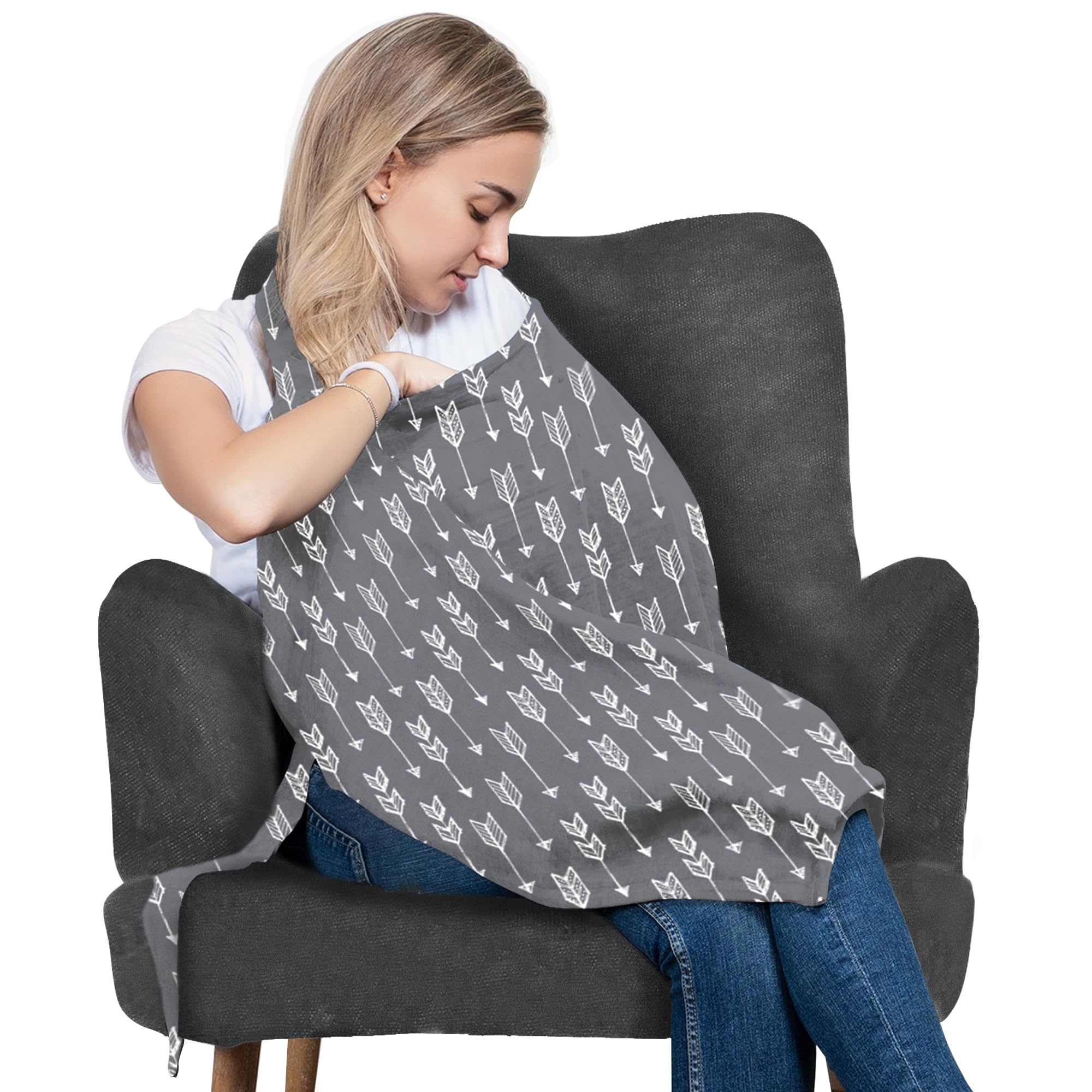 San Francisco Baby nursing cover in breathable fabric for comfortable feeding privacy.