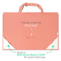 San Francisco Baby nursing cover folded case keeps compact storage and easy portability.